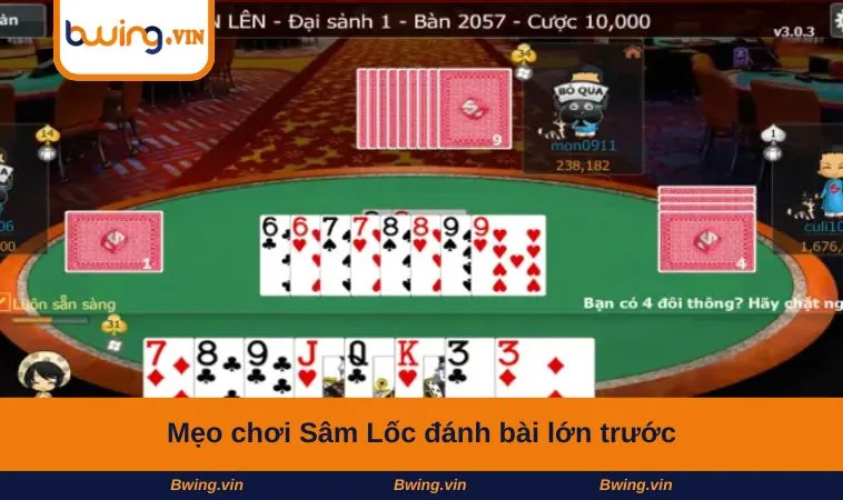Mẹo chơi Sâm Lốc đánh bài lớn trước